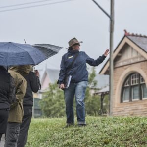 Equinox Event 2023: Mountain Tales Walking Tours with Sue Collins, Mount Victoria. Photo: David Hill, Deep Hill Media.
